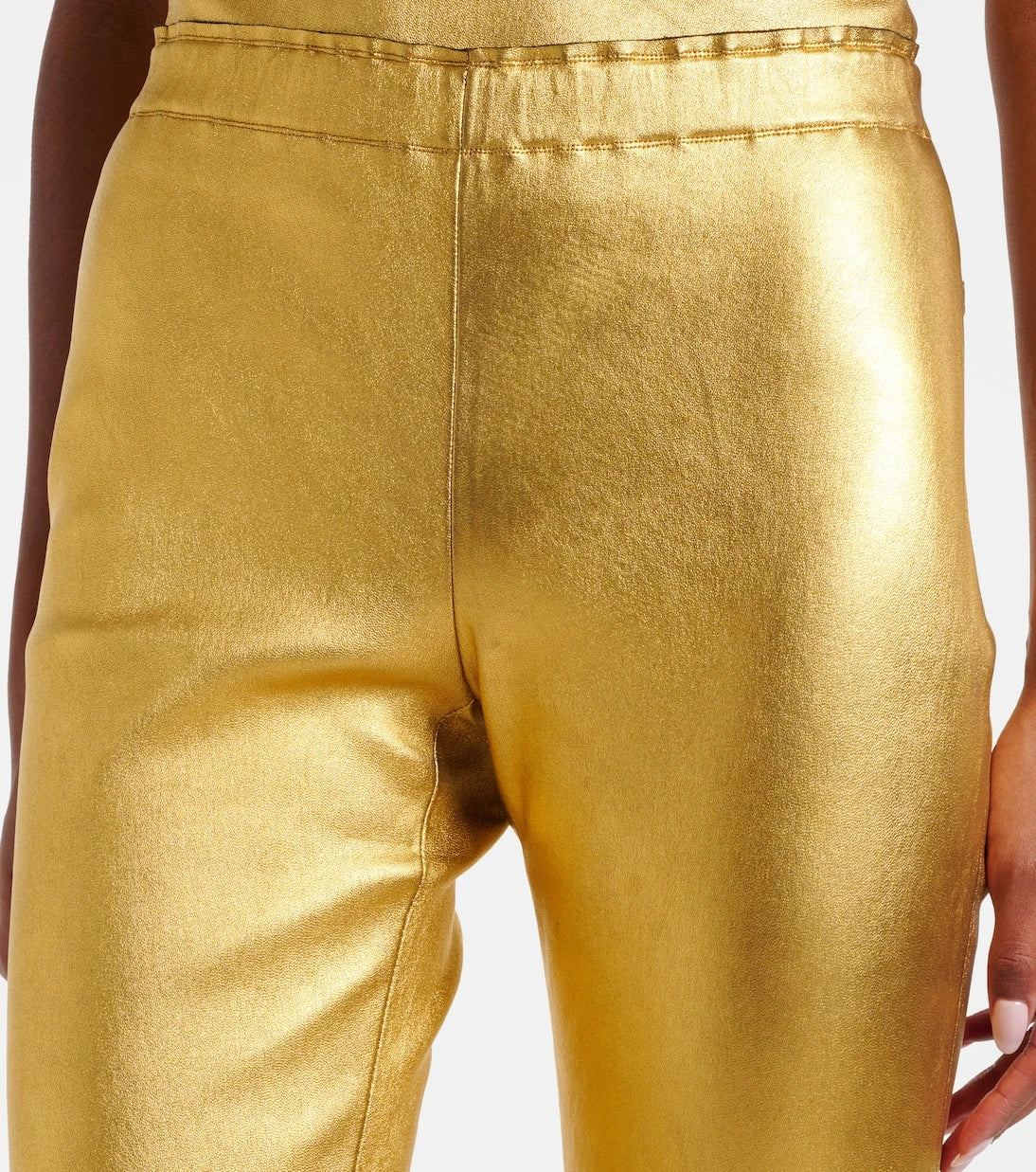 Stouls - JP Long metallic leather slim pants