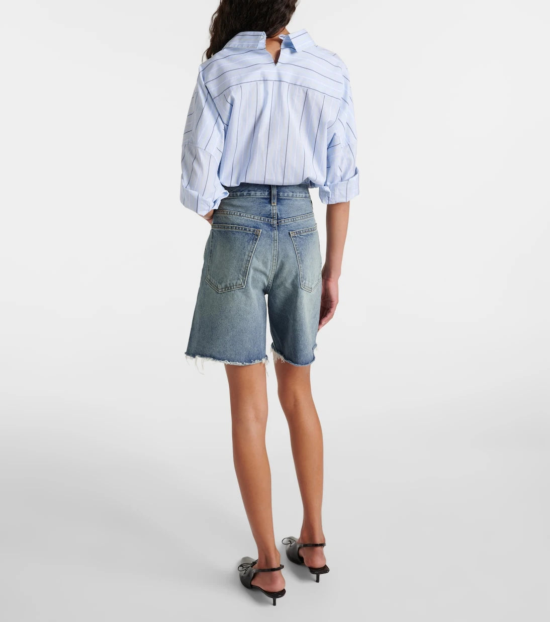 Nili Lotan - Russel low-rise denim shorts