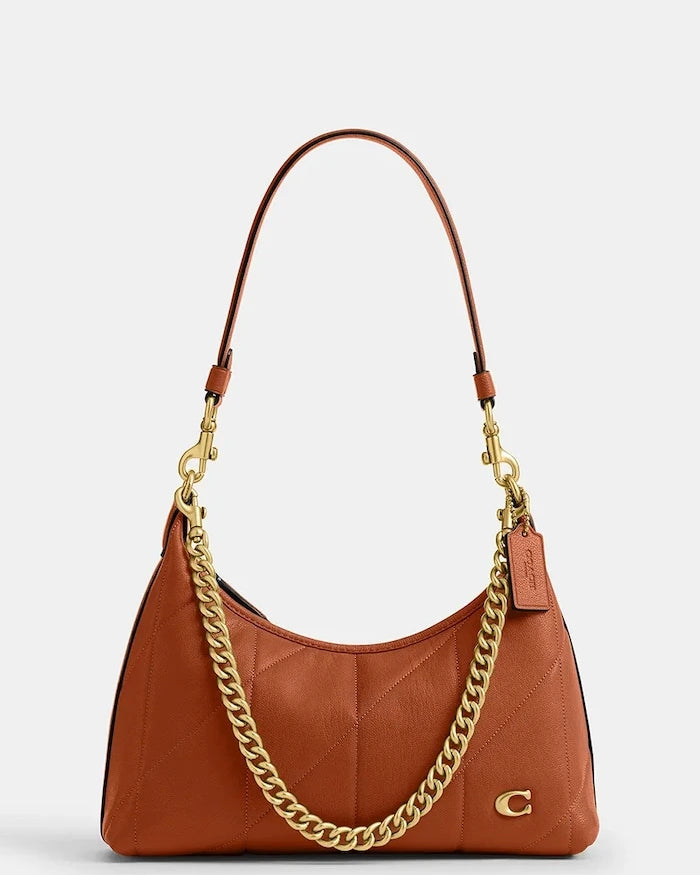 Coach чанта crossbody дамска от кожа Soft Quilted Juliet Shoulder Bag 25