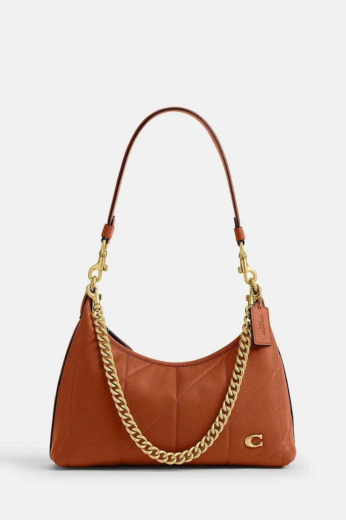Coach чанта crossbody дамска от кожа Soft Quilted Juliet Shoulder Bag 25