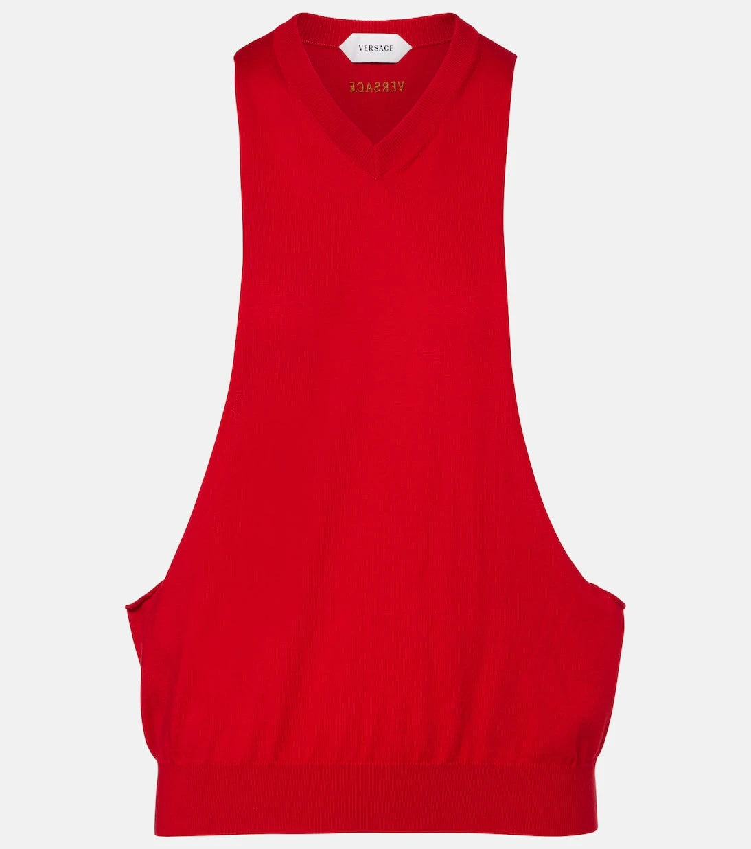 Versace - Knitted cotton top