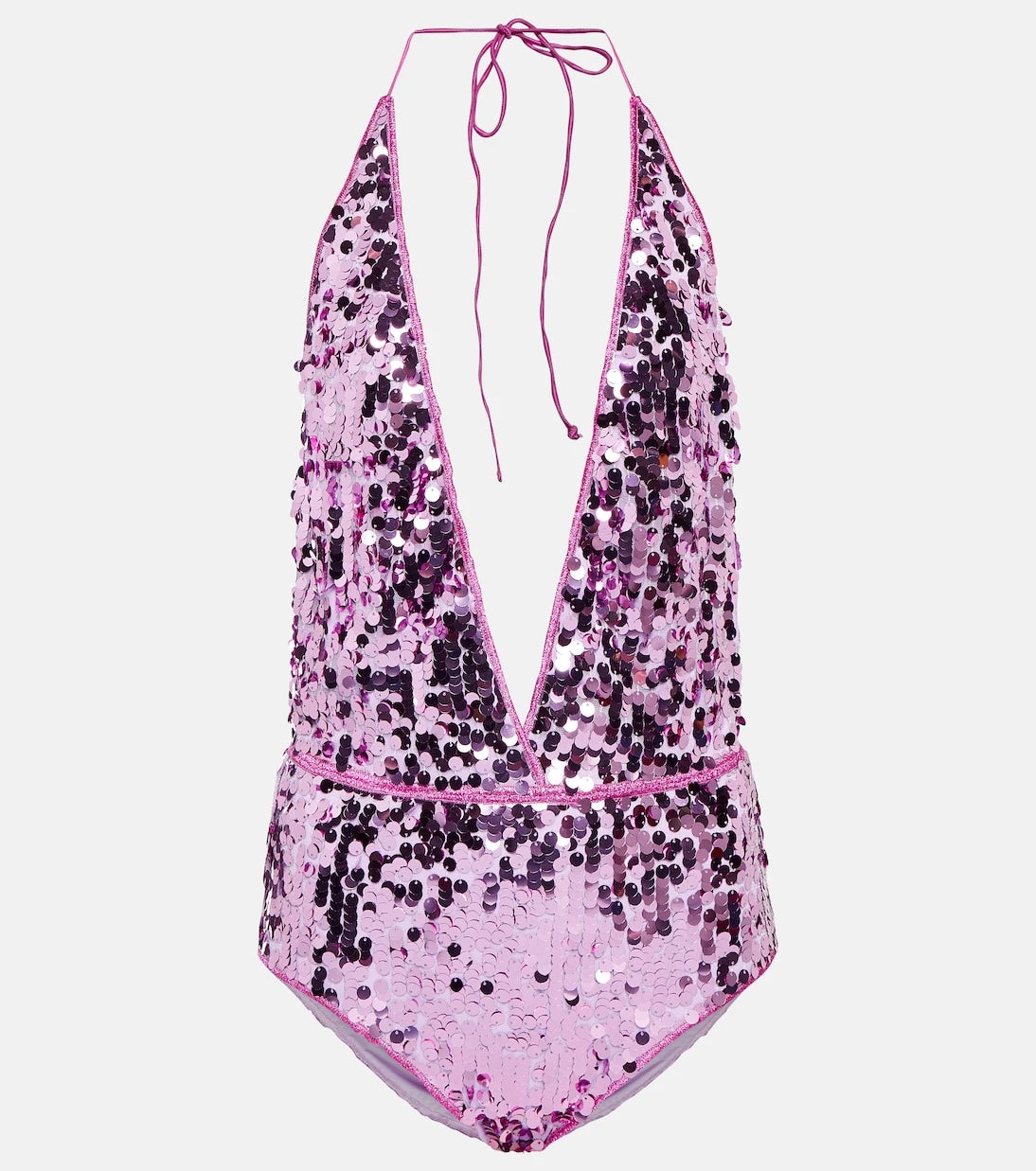 Oséree - Sequined halterneck swimsuit