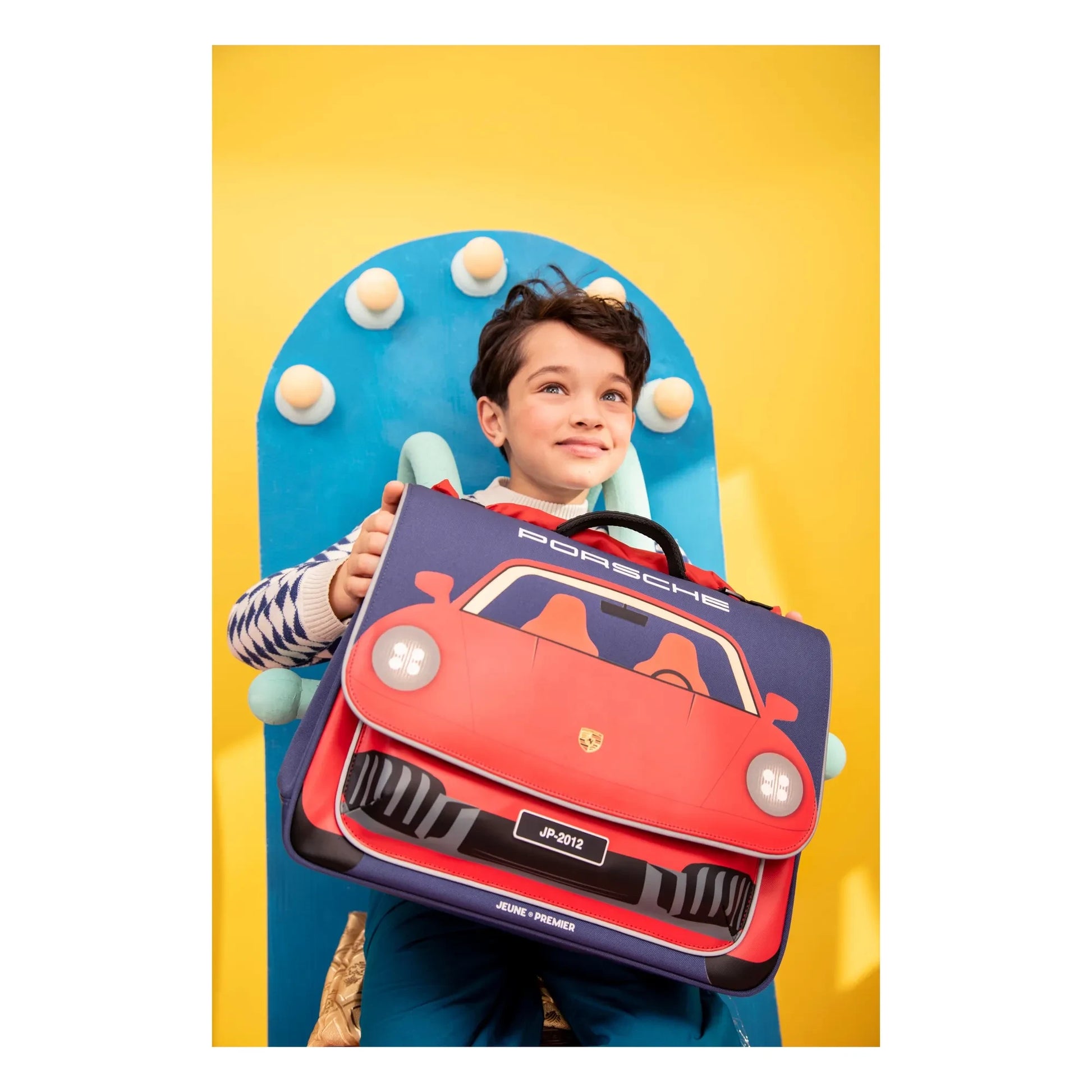 Jeune Premier - Midi satchel Porshe | Navy blue