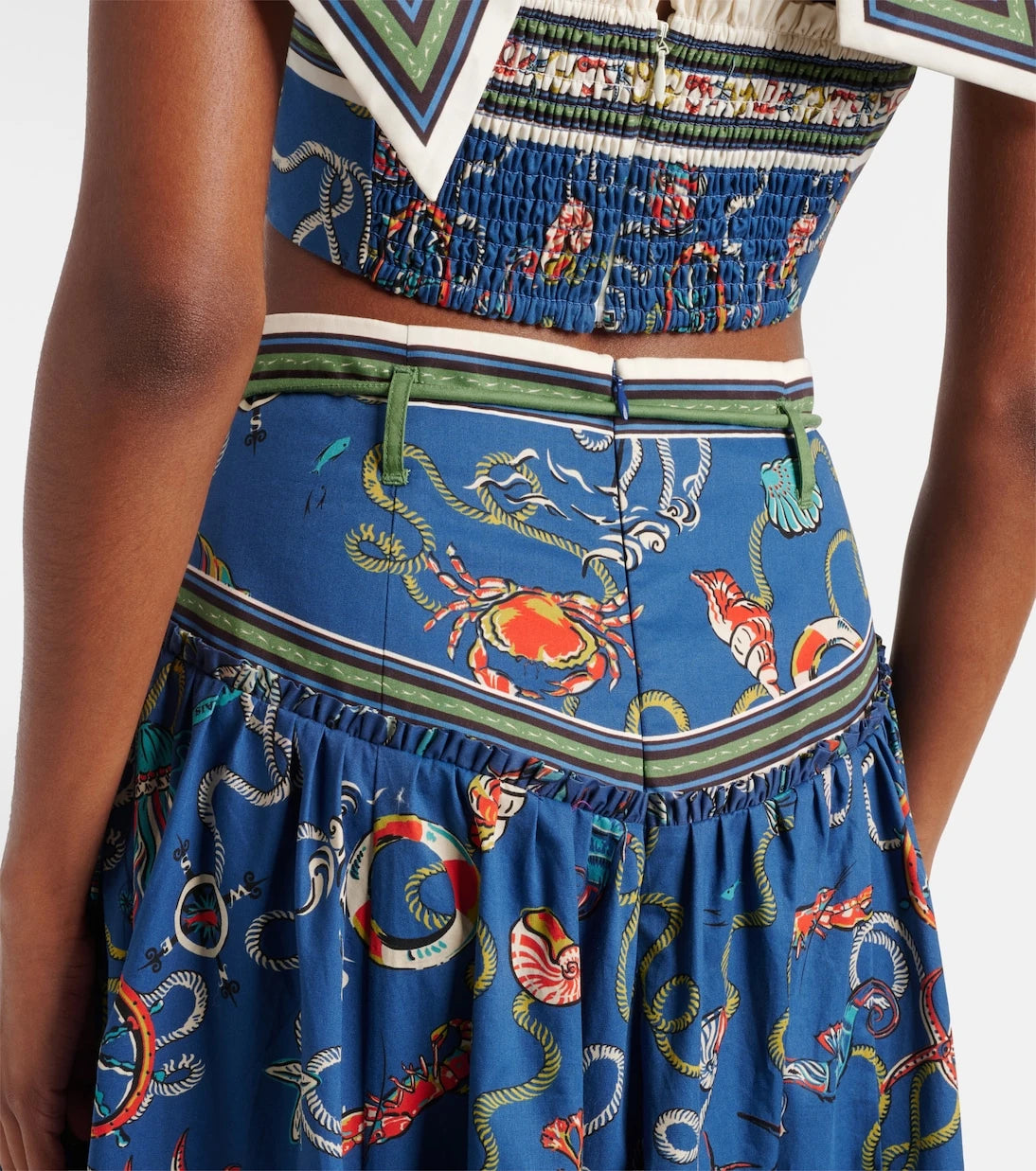 Alémais - Cove printed cotton maxi skirt