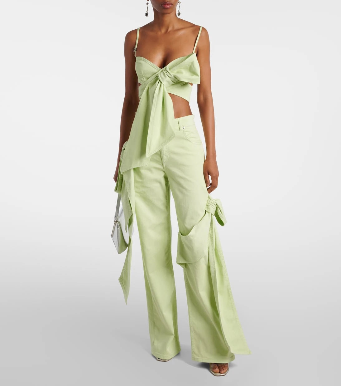 Blumarine - Draped straight jeans