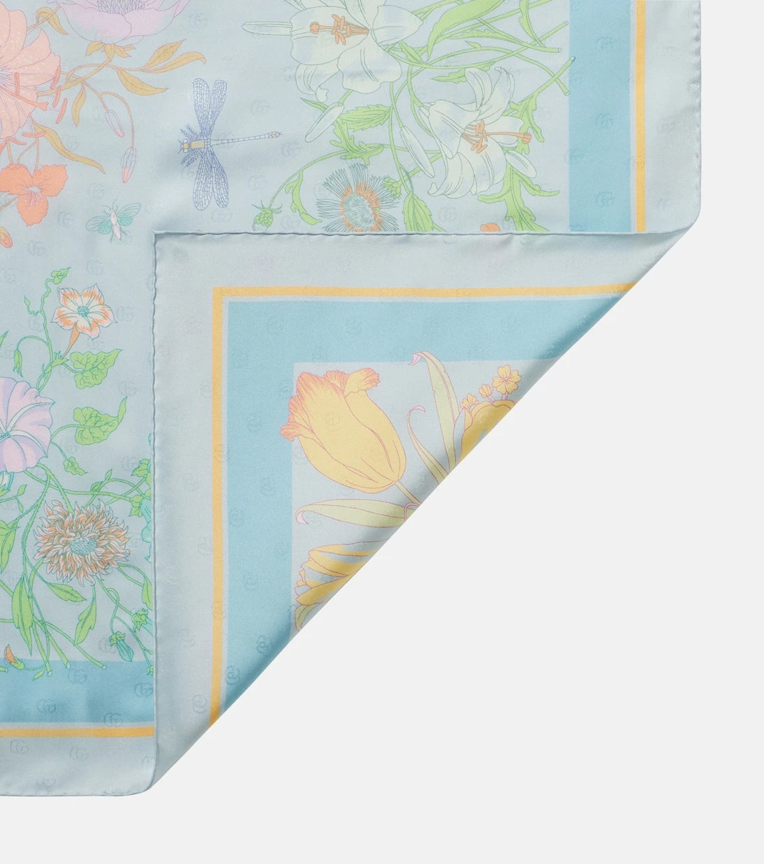 Gucci - Floral silk twill scarf