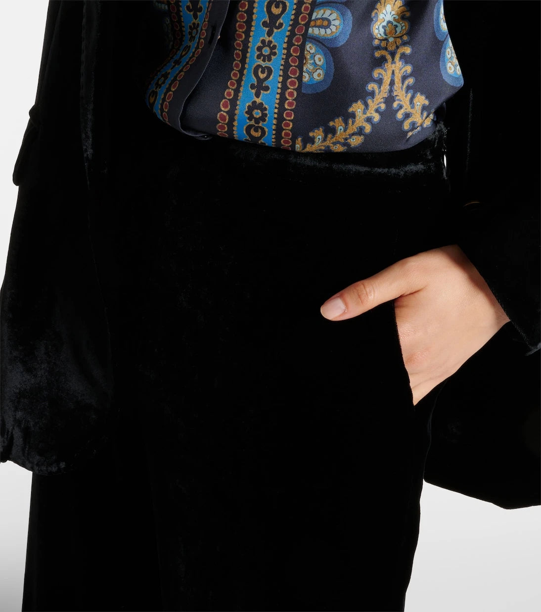 Etro - Velvet straight pants