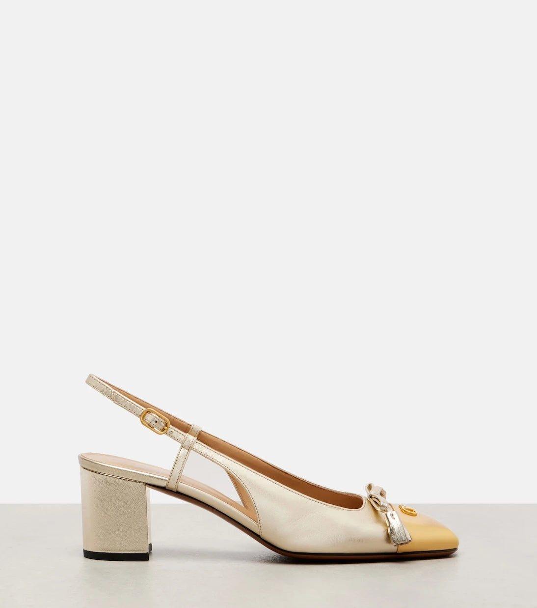 Valentino Garavani - Valet Du Roi 60 leather slingback pumps