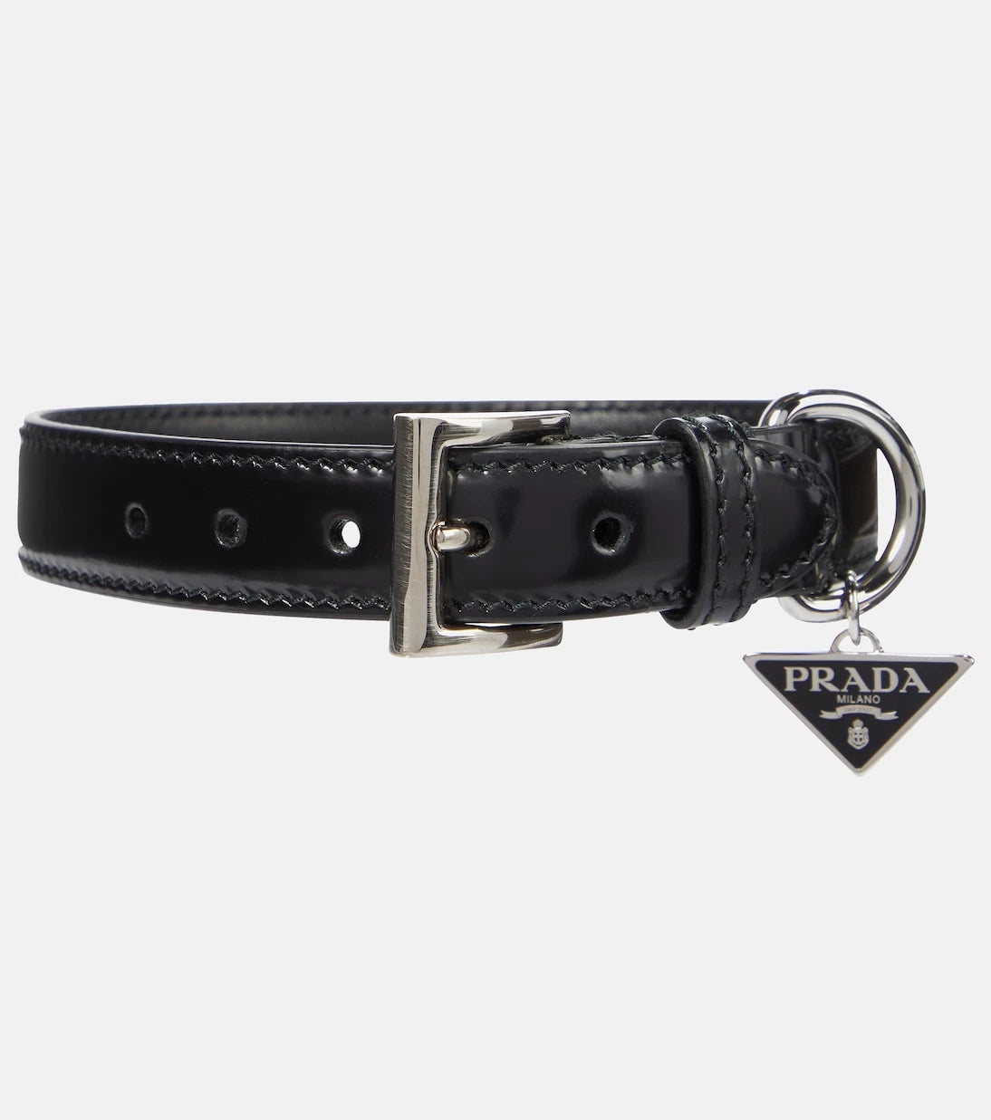 Prada - Brushed leather dog collar