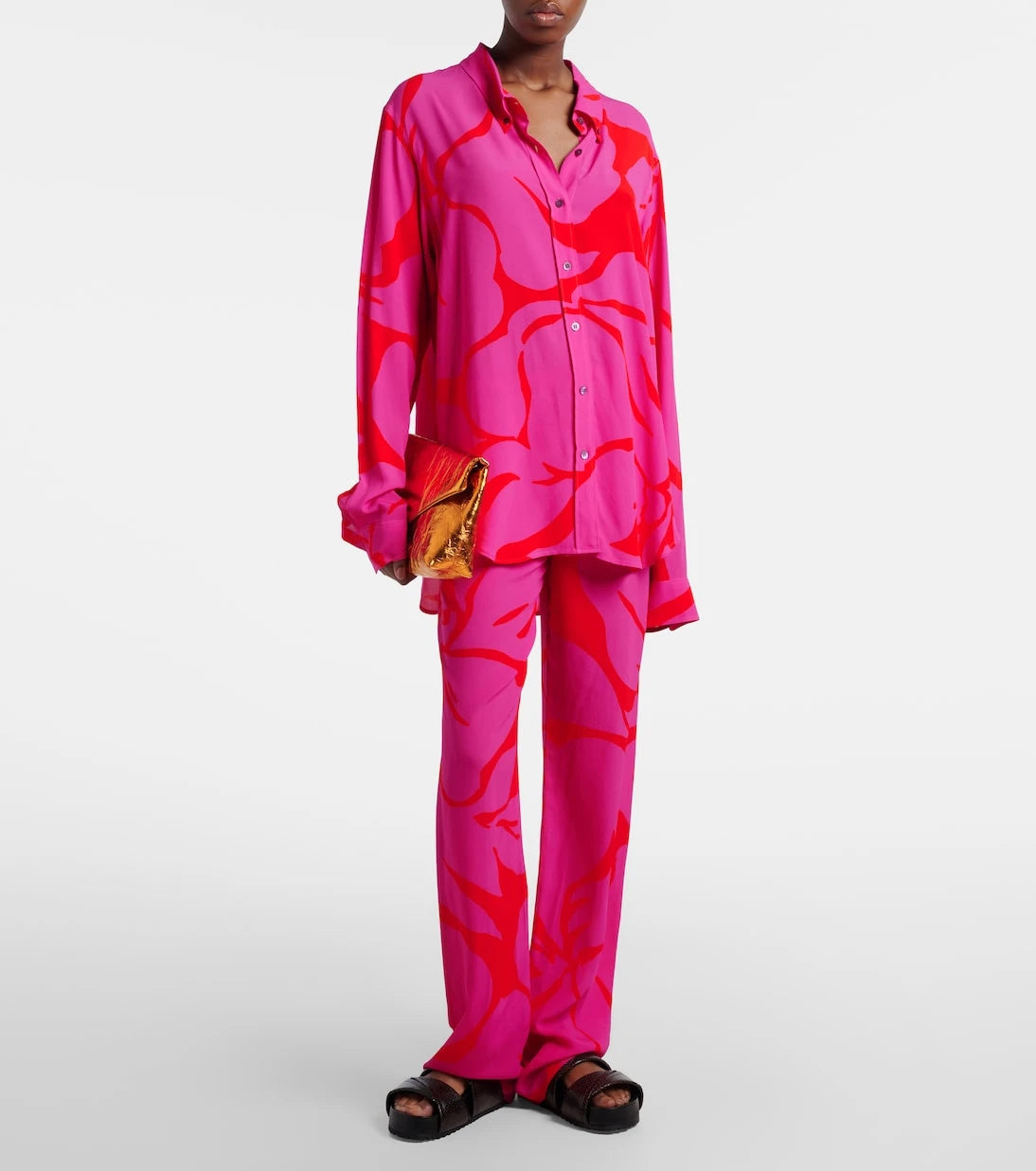 Dries Van Noten - Floral oversized shirt