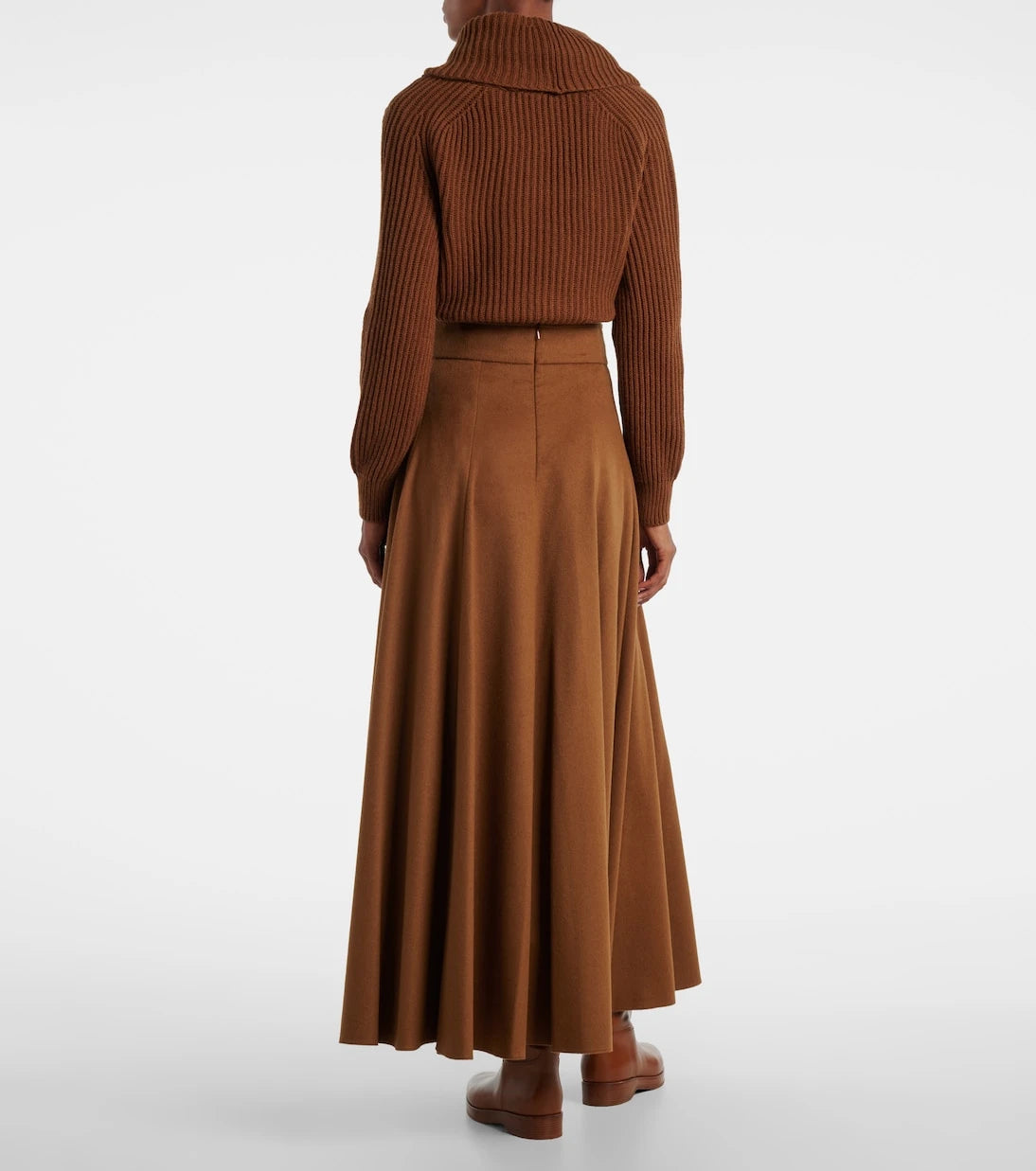 Max Mara - Camel hair maxi skirt