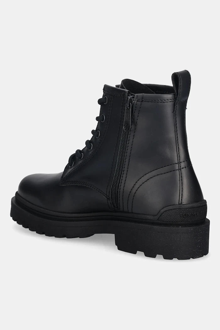 Кожени обувки Tommy Jeans TJM LACE UP RUBBERIZED