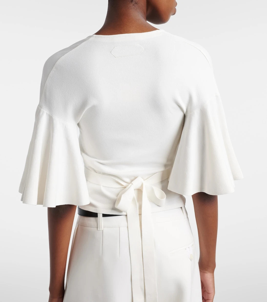 Jacquemus - Paysan knitted jersey wrap top