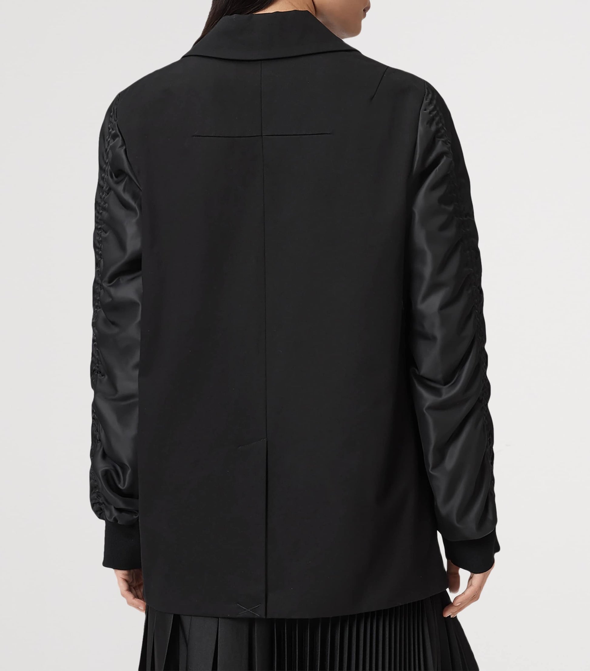 AllSaints Black Lorna Bomber Blazer