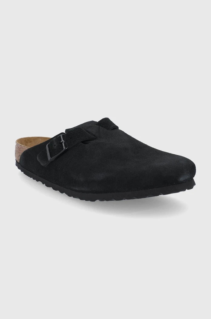 Велурени чехли Birkenstock Boston