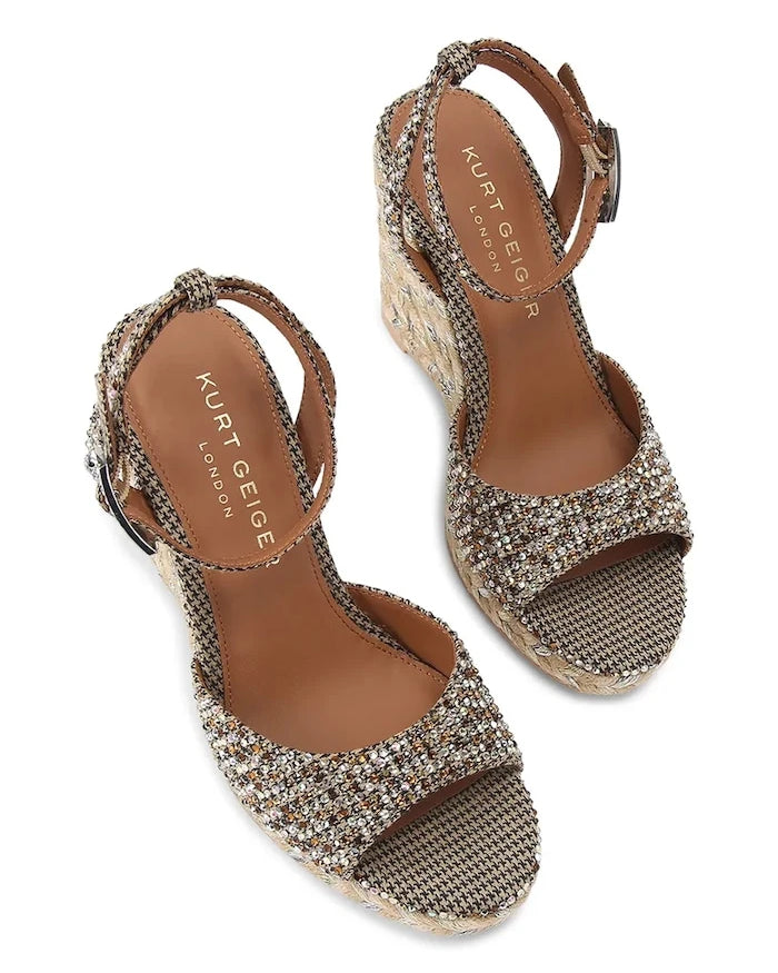 Kurt Geiger London Espadrille Dolgu Topuklu Sandalet