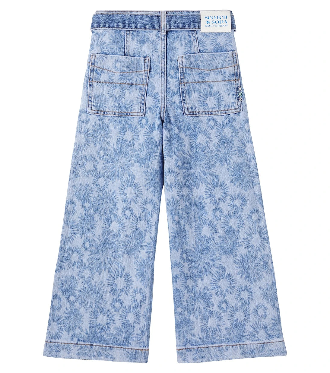 Scotch & Soda Kids - The Wave floral belted jeans