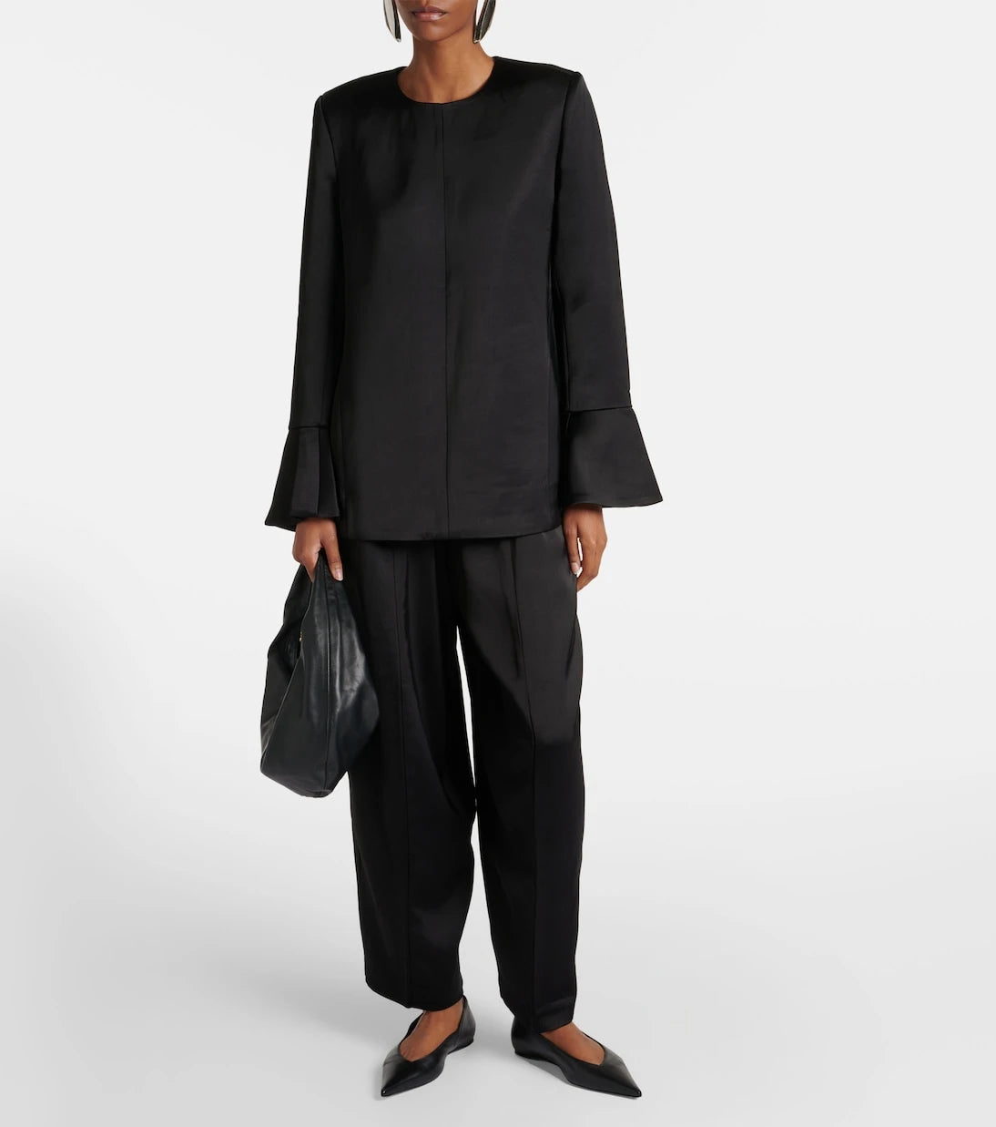 CO - Satin crêpe blouse