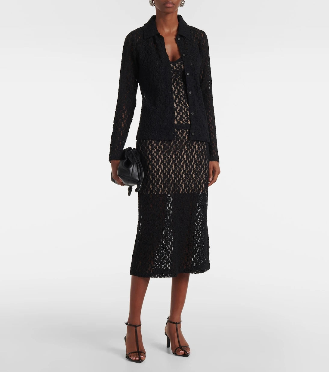 Vince - Floral sheer smocked lace camisole