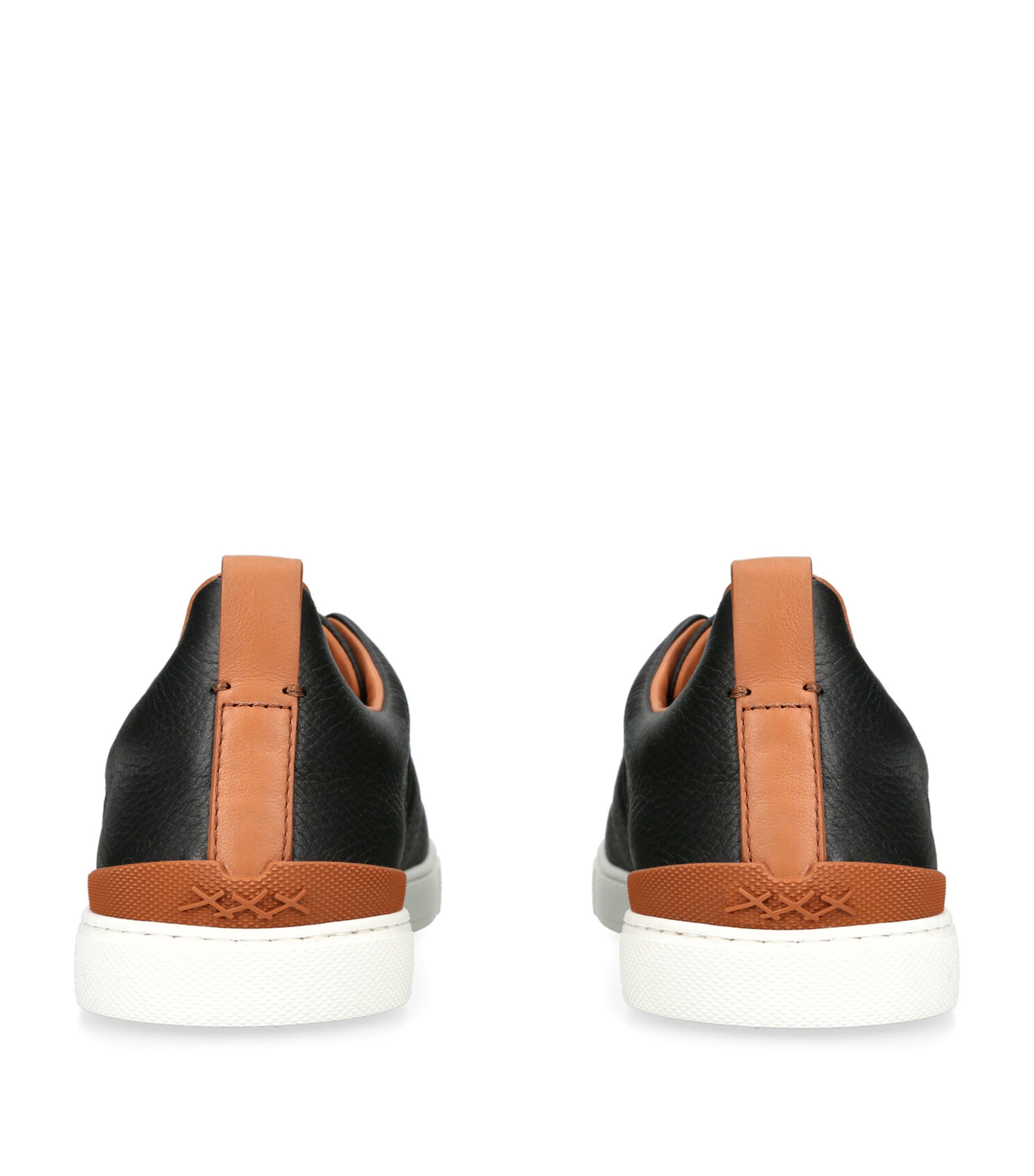 Leather Triple Stitch Sneakers
