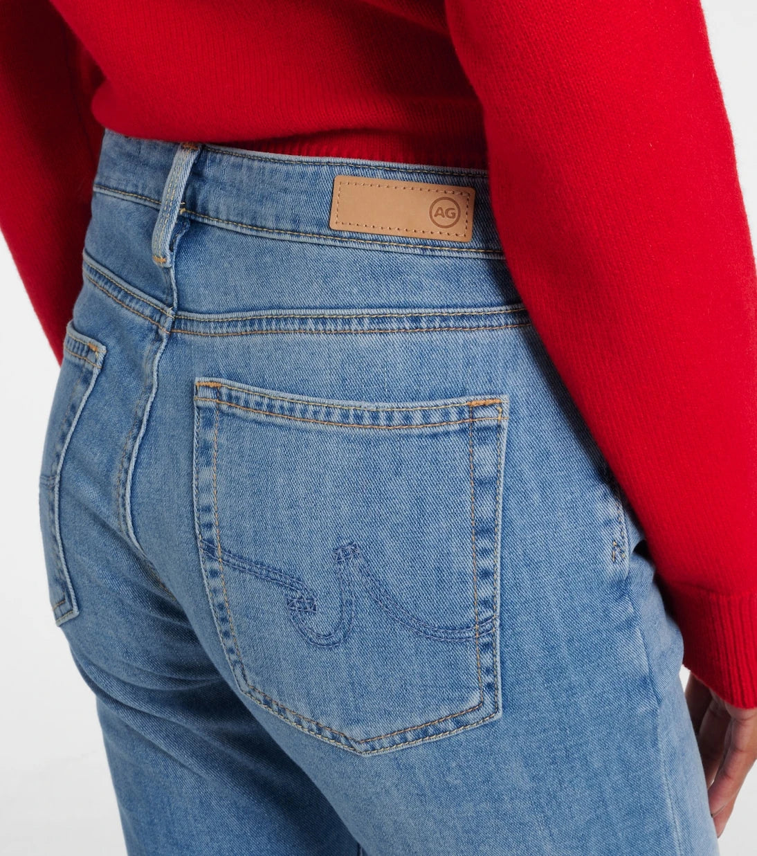 AG Jeans - بنطلون جينز سكيني برايمر أنكل متوسط الارتفاع