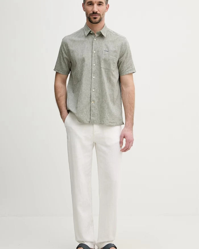 Barbour erkek keten gömlek Shirt Dept - Summer