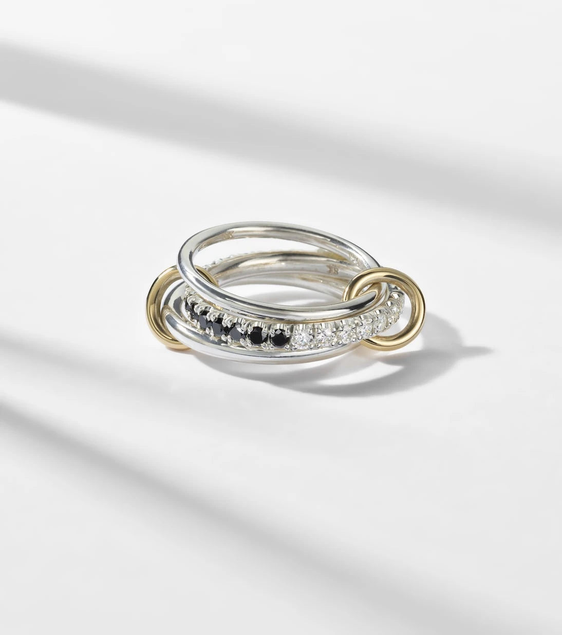 Spinelli Kilcollin - Petunia Eclipse sterling silver and 18kt gold ring with diamonds