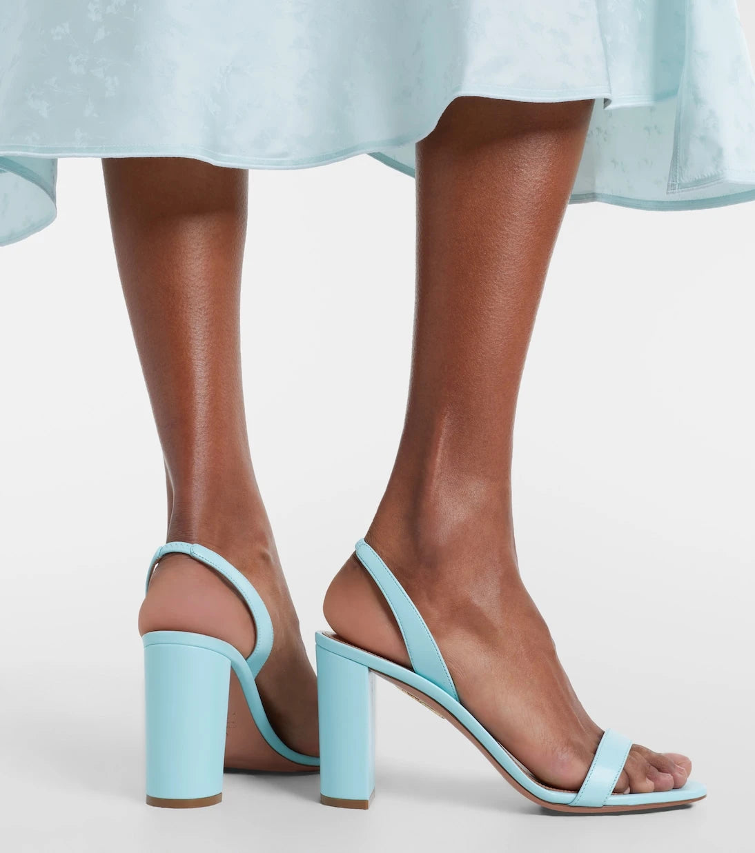 Aquazzura - Leather slingback sandals
