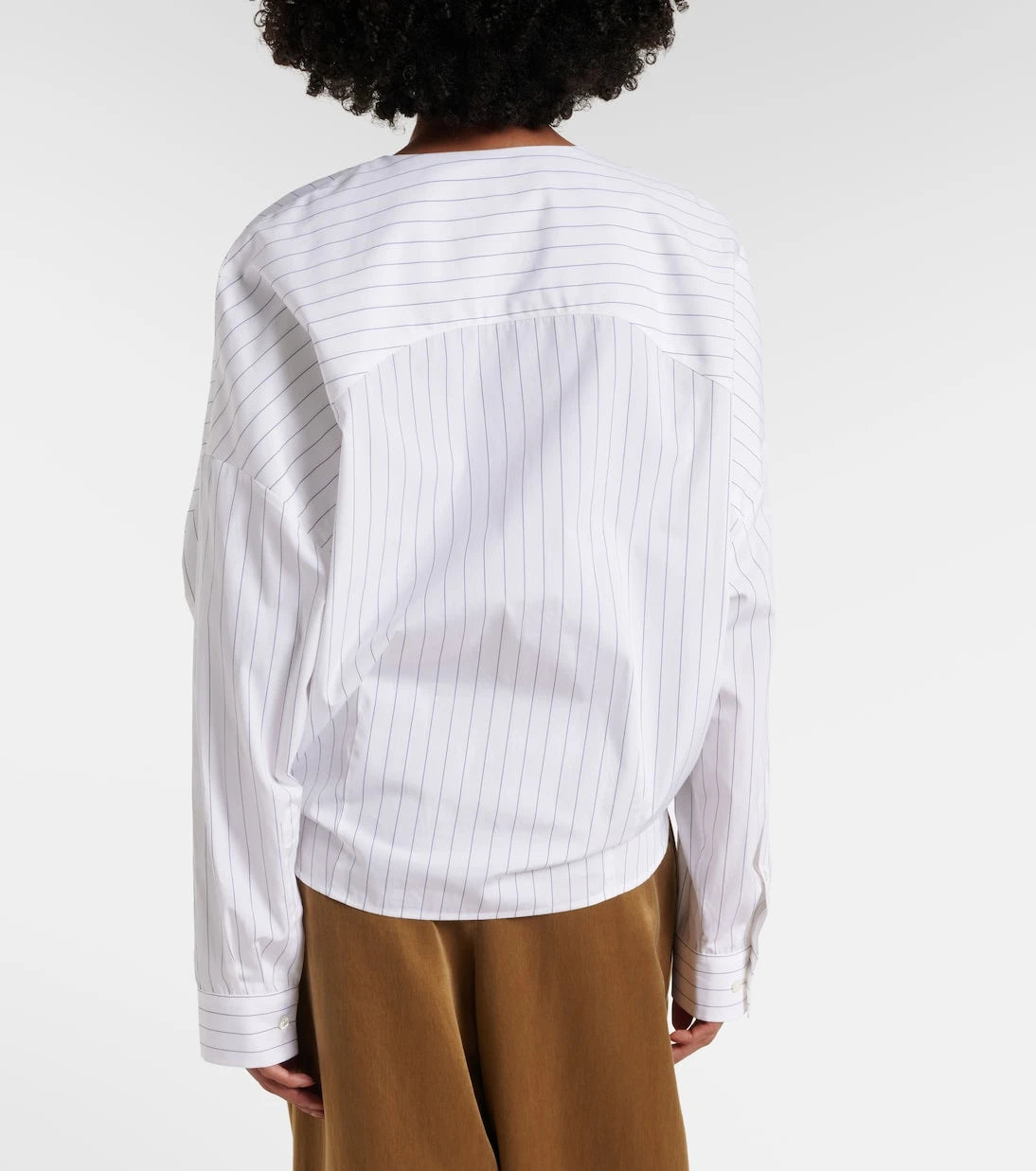 Dries Van Noten - Striped cotton top