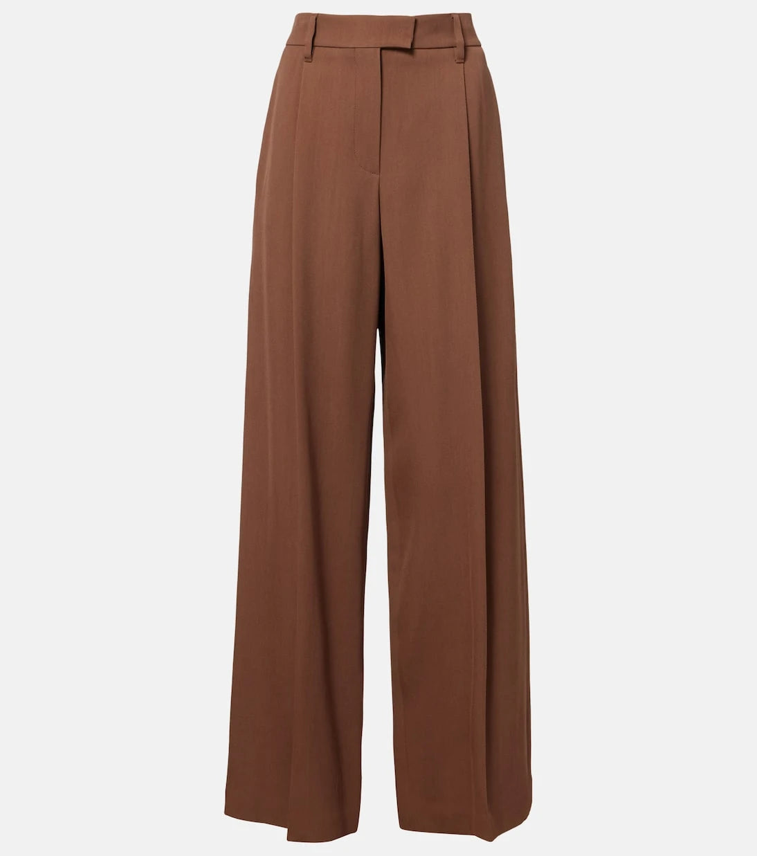 Brunello Cucinelli - Monili pleated wool-blend wide-leg pants