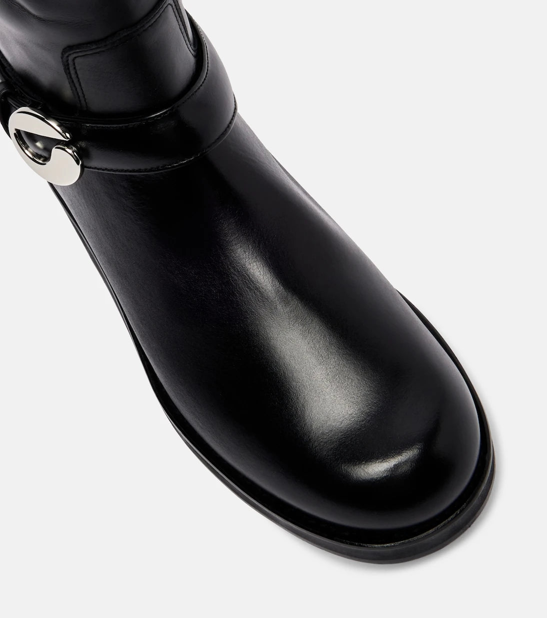 Coperni - Logo leather over-the-knee boots