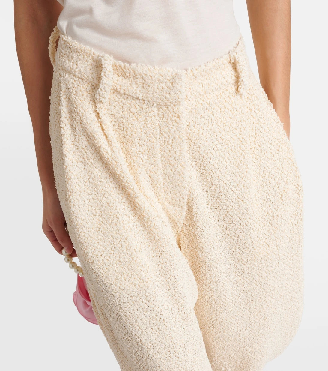 Magda Butrym - High-rise bouclé wide-leg pants