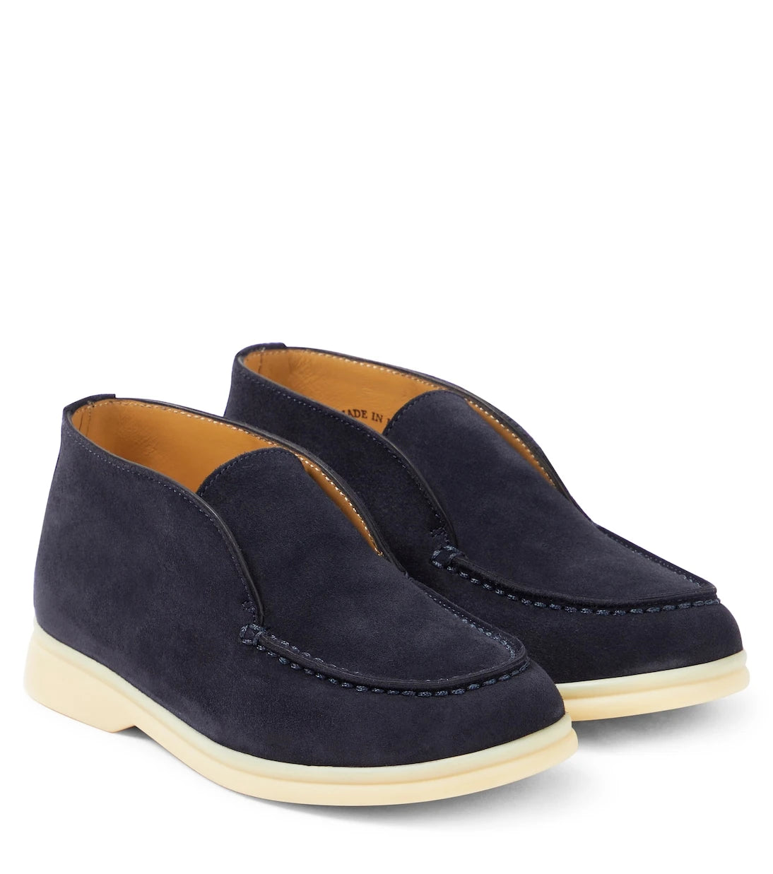 Loro Piana Kids - Open Walk suede ankle boots