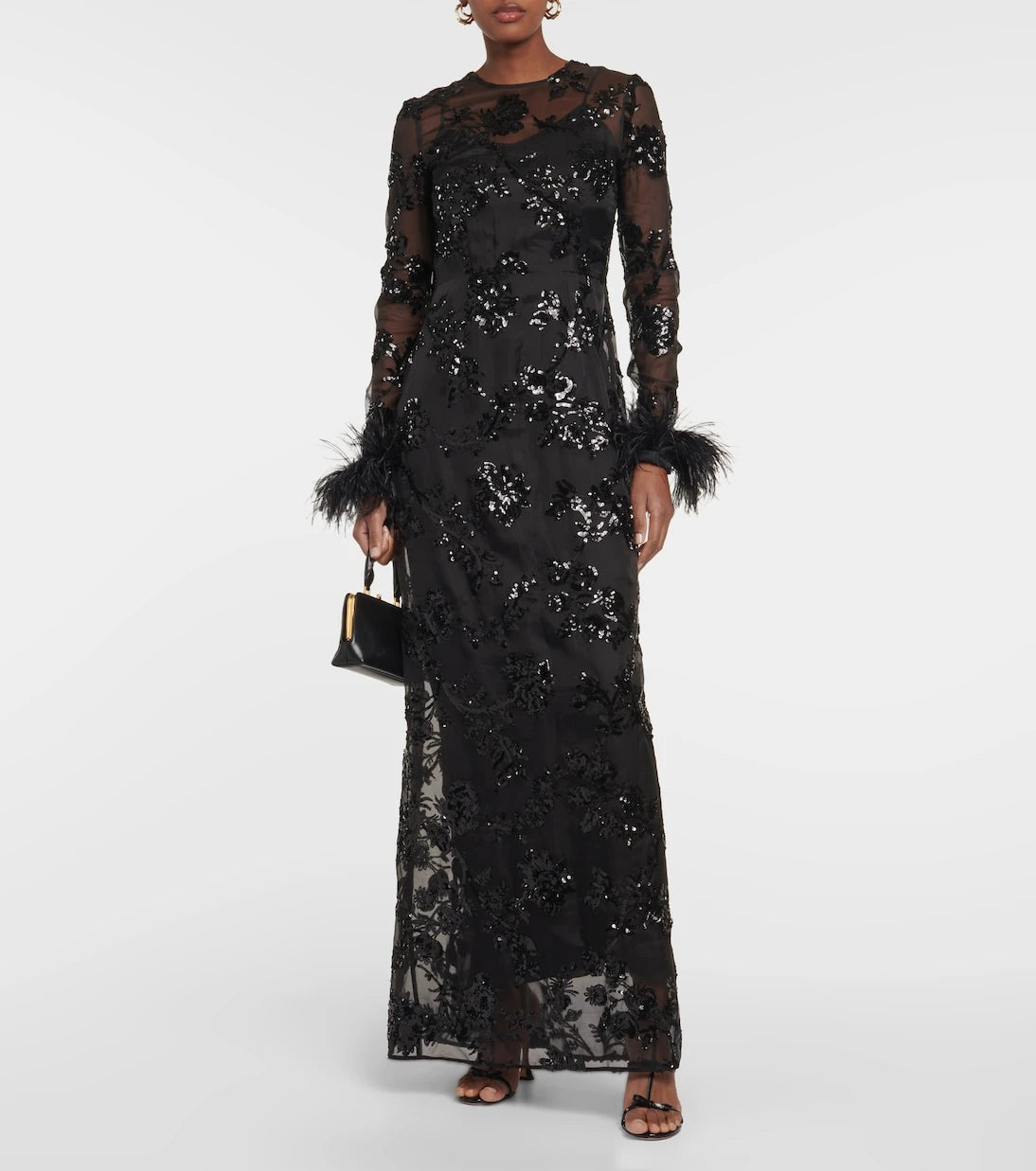 Erdem - Malvina embellished silk gown