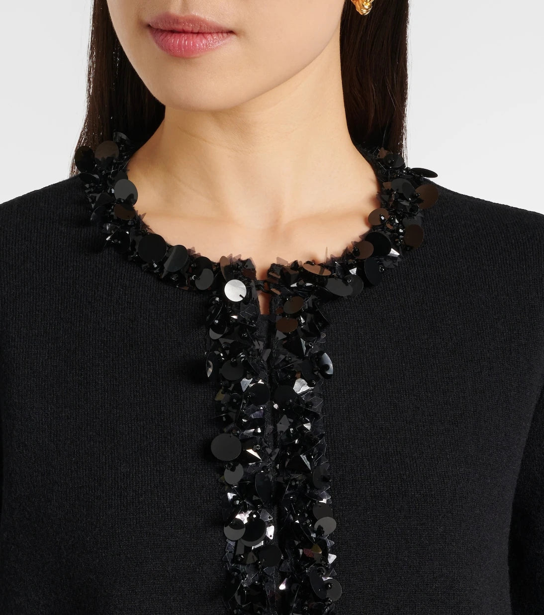 Tory Burch - Kendra sequined wool and cashmere cardigan
