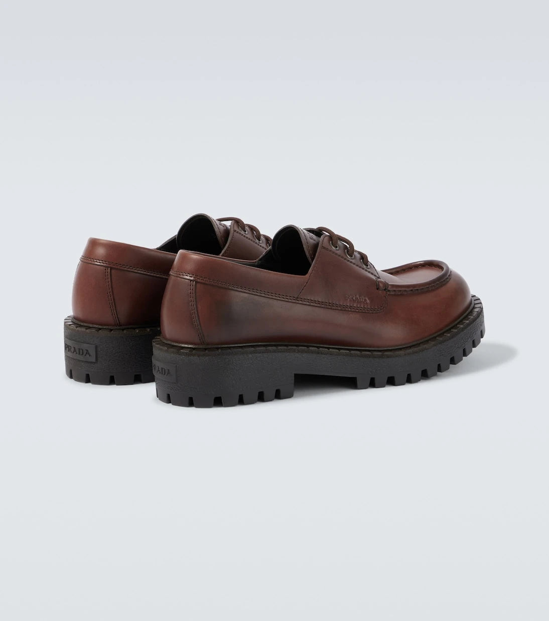Prada - Leather loafers