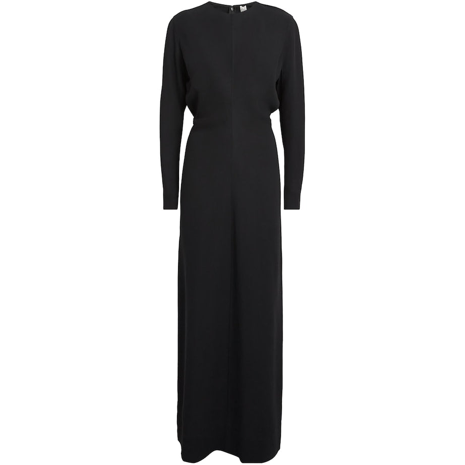 Toteme Black Slouch-Waist Maxi Dress