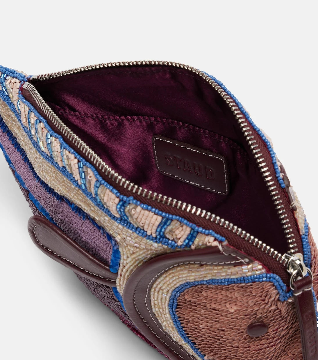 Staud - Pesce beaded clutch