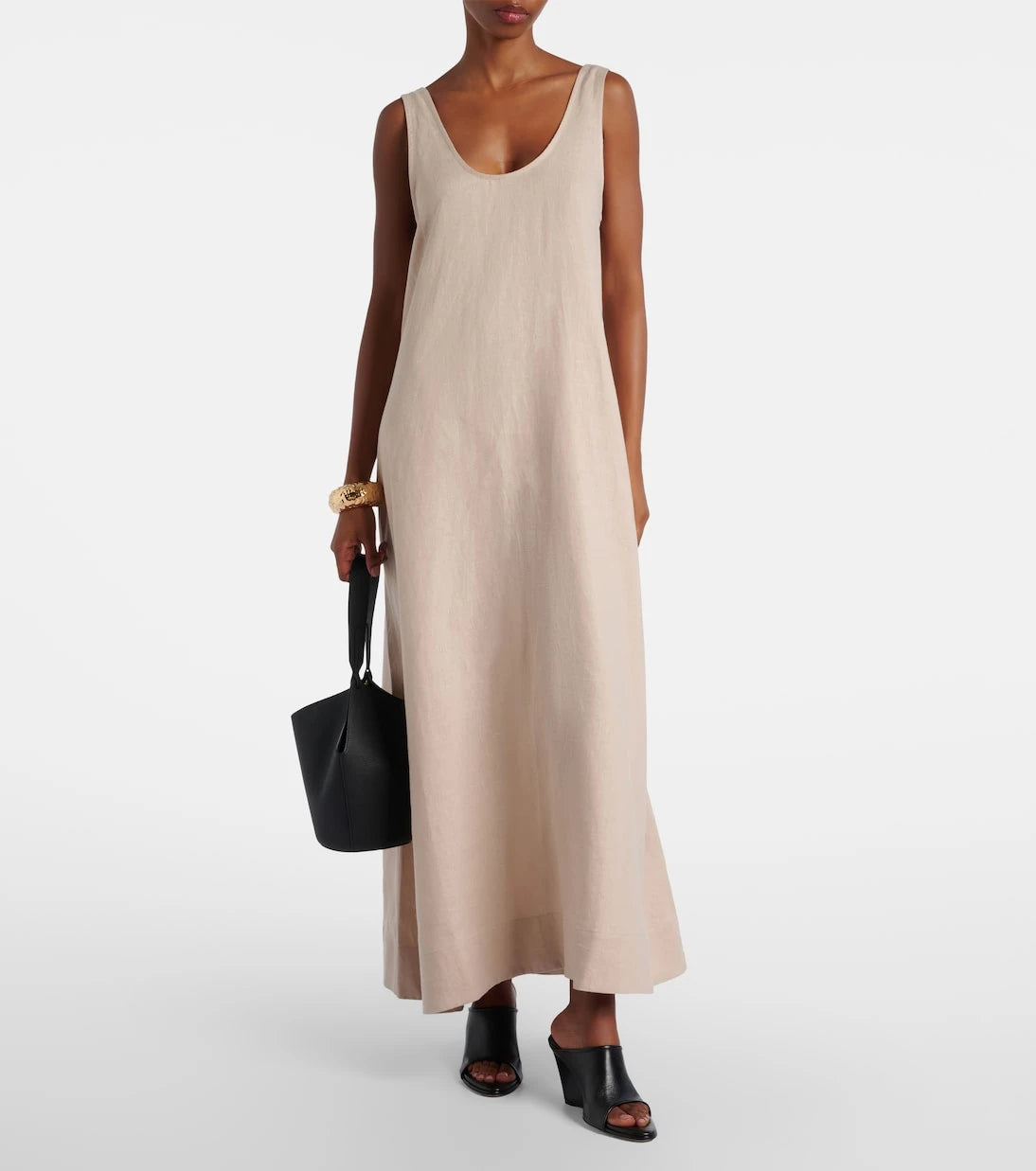 Asceno - Capri linen maxi dress