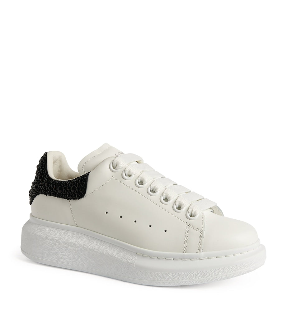 McQueen Nude Leather Oversized Sneakers
