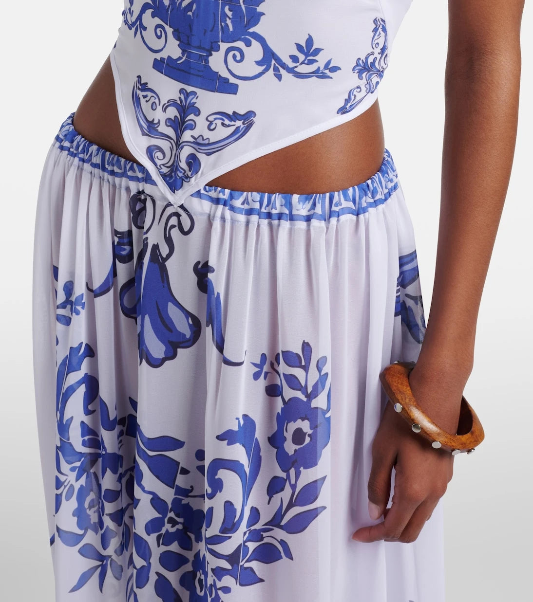 Bananhot - Riley printed cotton maxi dress