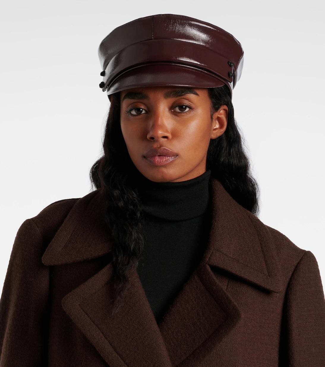 Ruslan Baginskiy - Faux leather newsboy cap