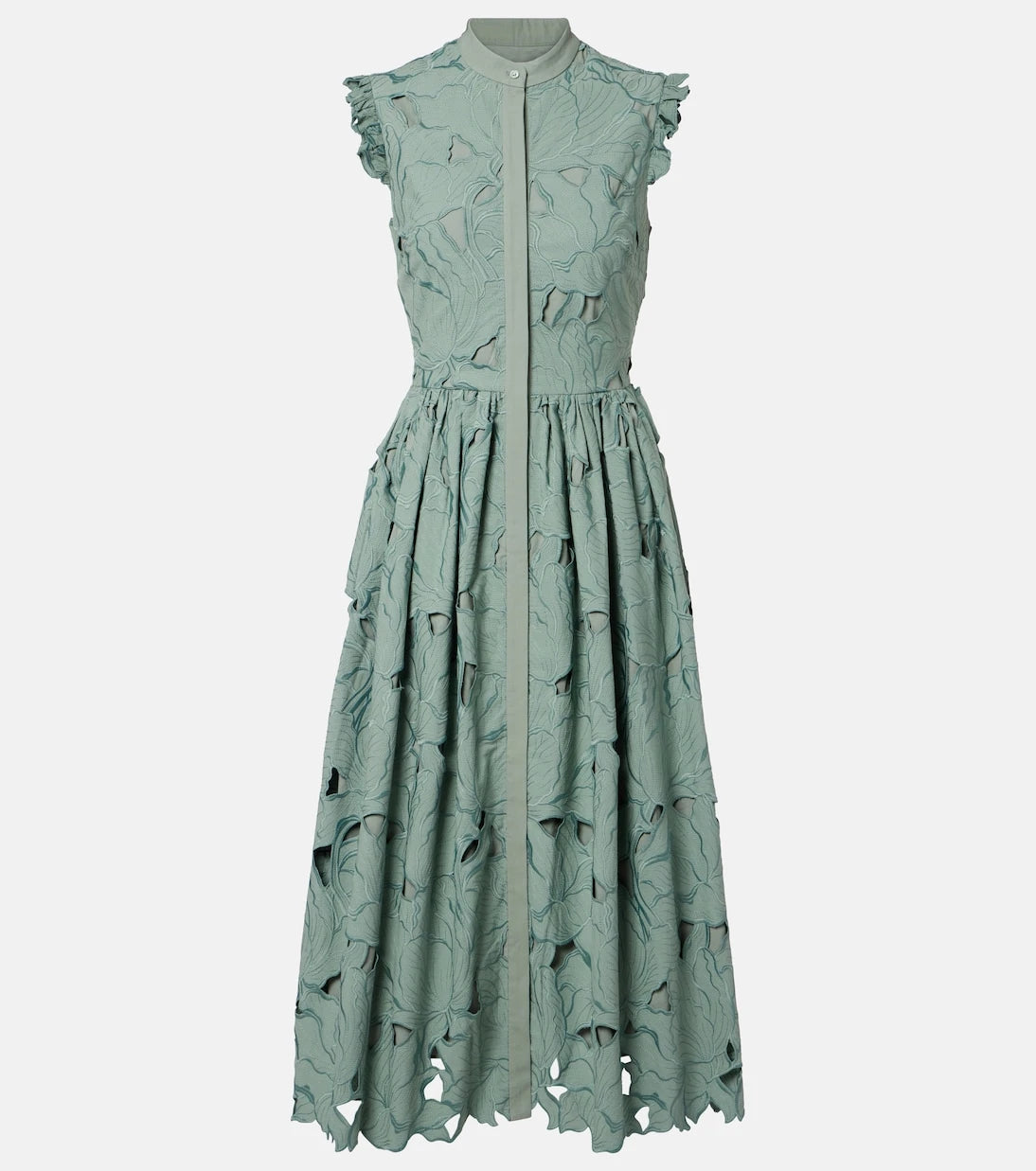 Erdem - Guipure lace shirt dress