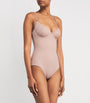 Skims Pink Vintage Shapewear Demi Brief Bodysuit
