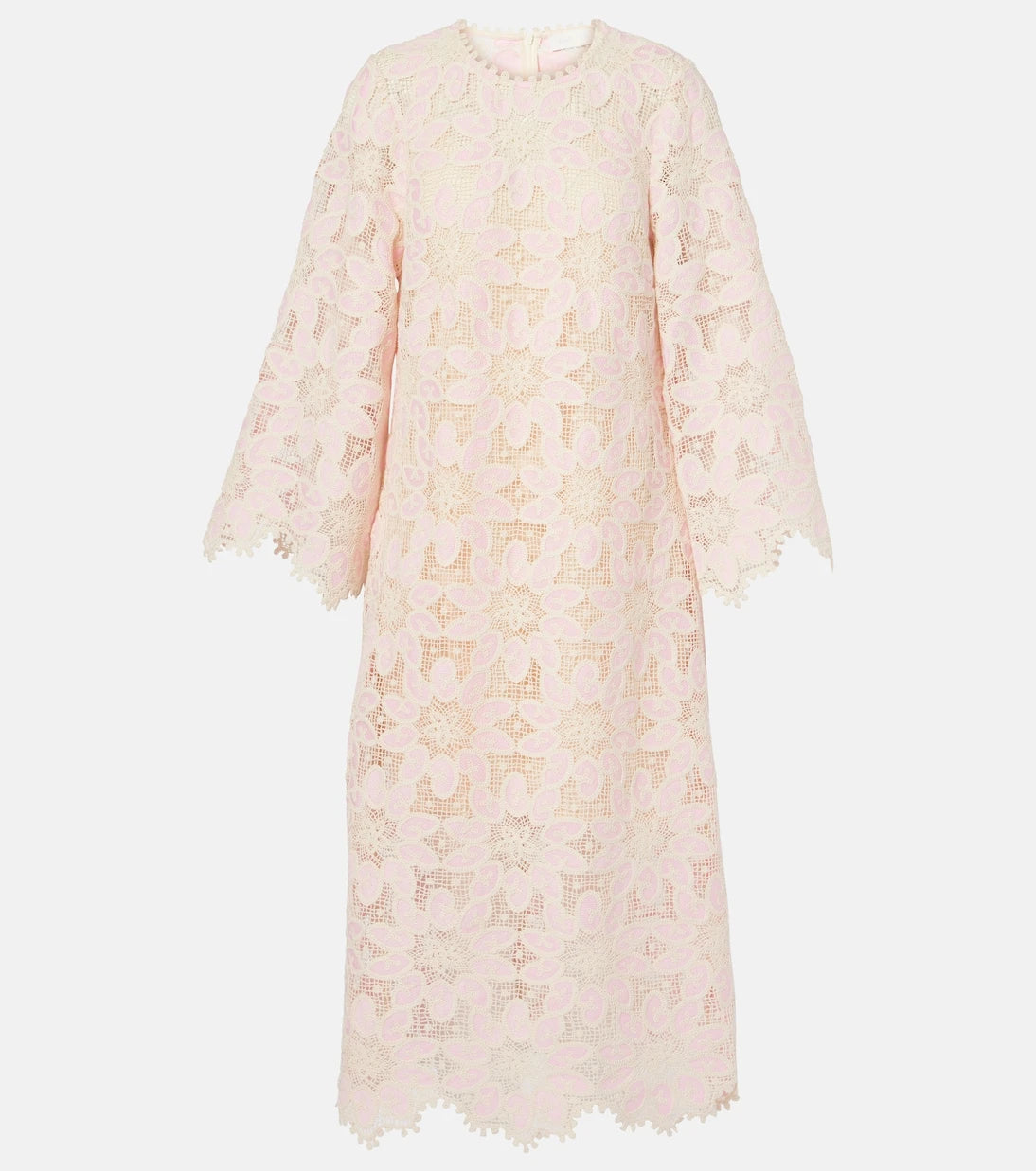 Zimmermann - Ottie scalloped lace midi dress