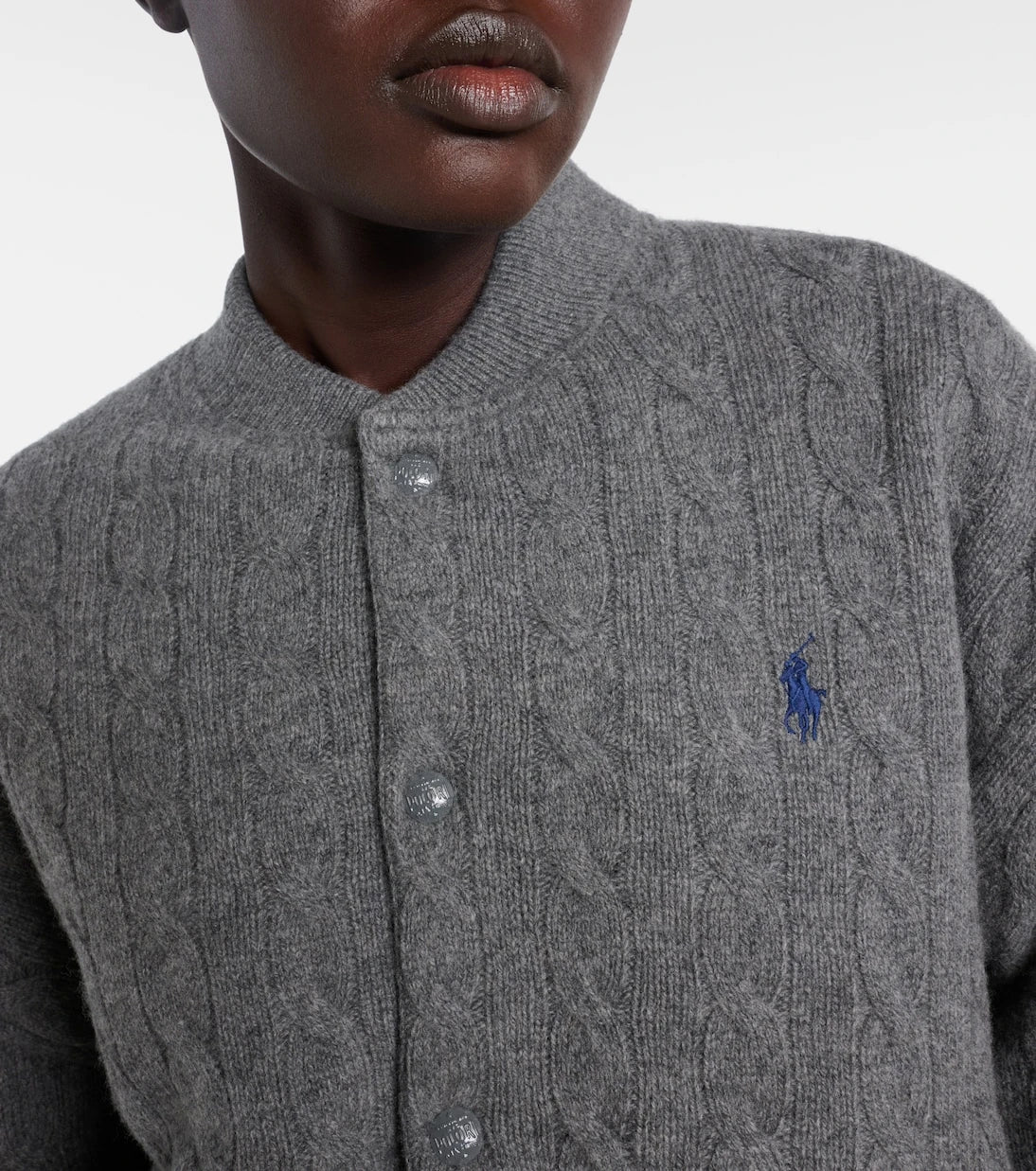 Polo Ralph Lauren - Cable-knit wool and cashmere bomber jacket