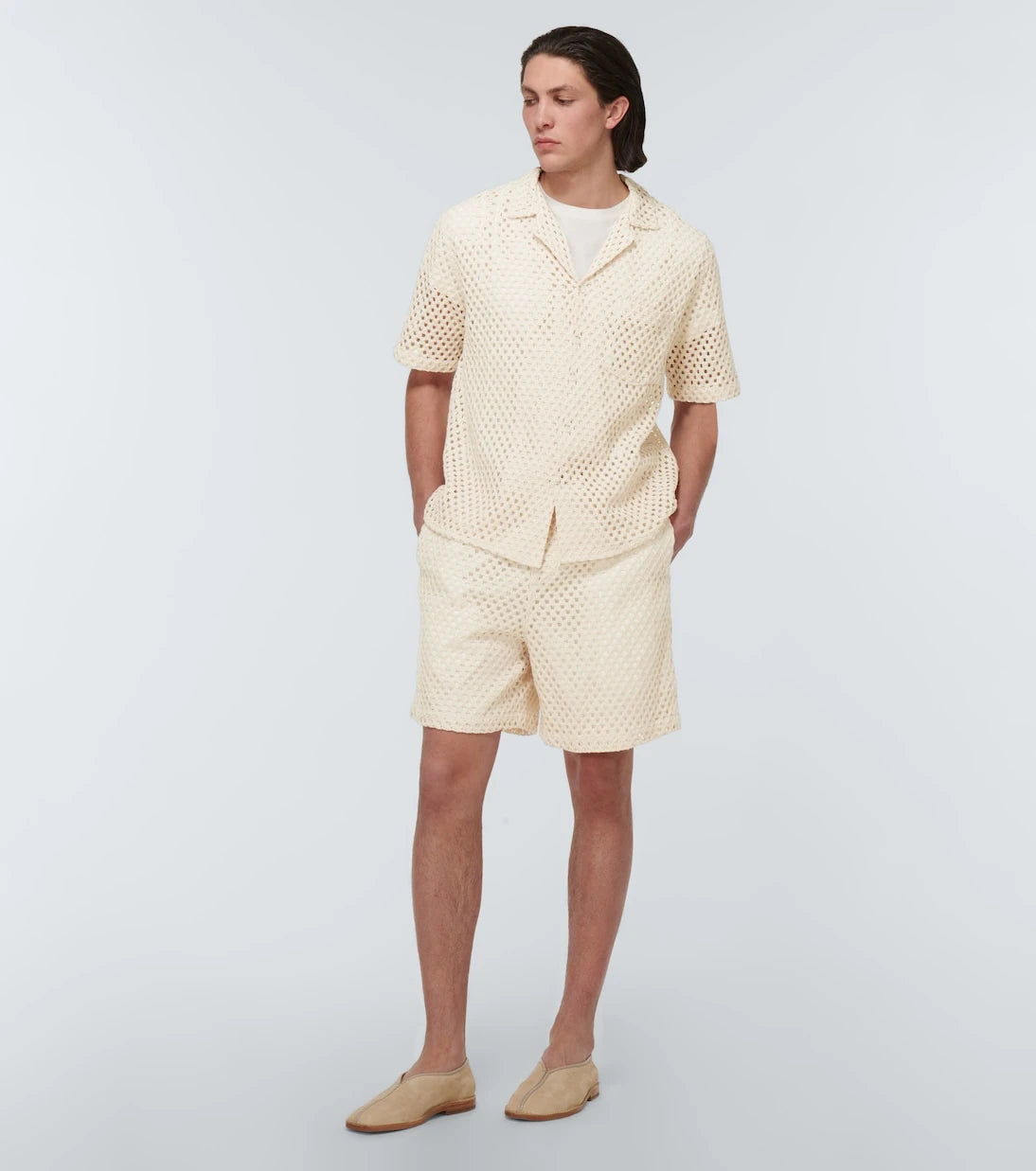 Commas - Cotton-blend shorts