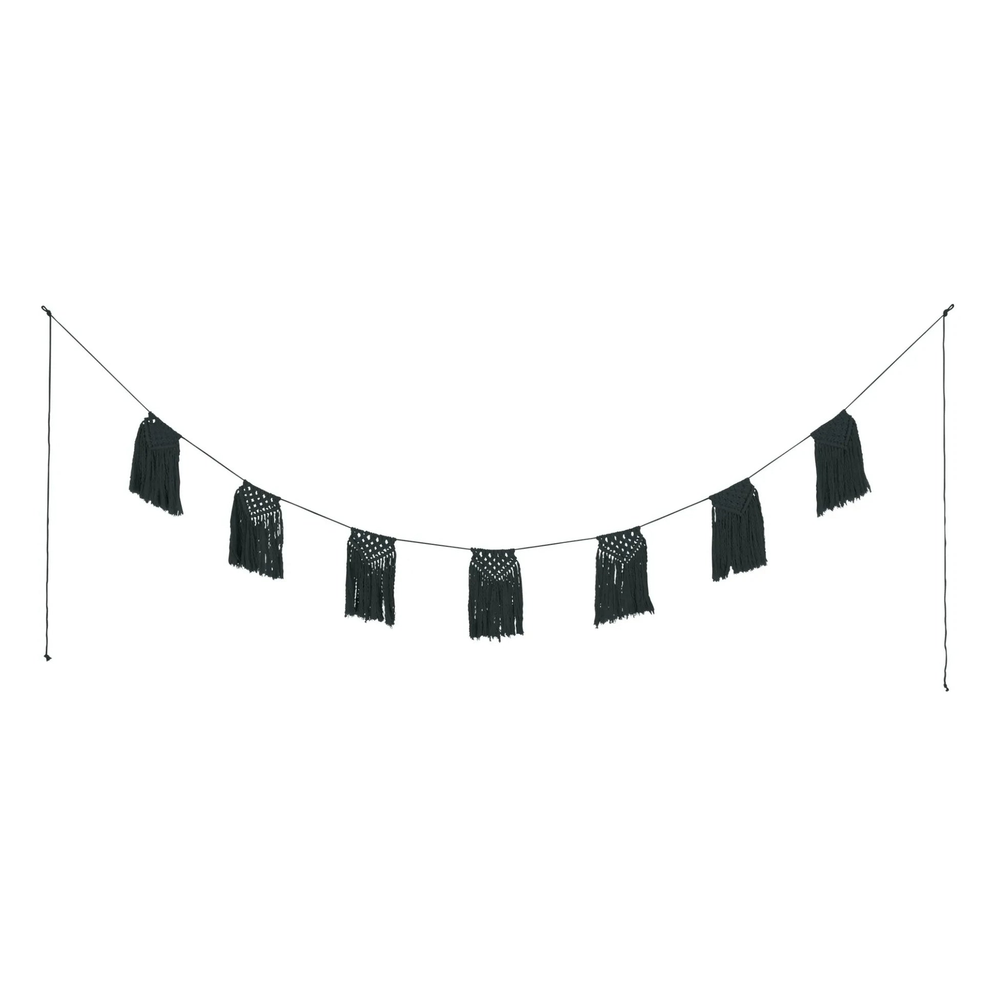 Numero 74 - Macramé Garland | Dark Grey S021