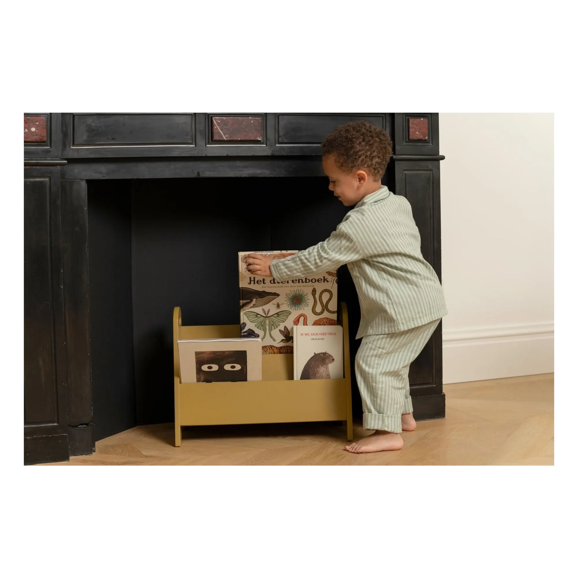 Nofred - Wooden bookcase | Yellow Curry colour