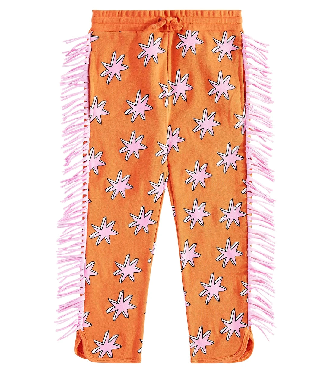 Stella McCartney Kids - بنطال رياضي قطني مطبوع بشراشيب